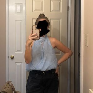 Anthropologie Light Blue Top